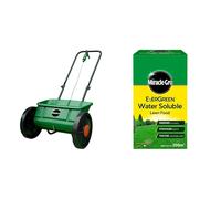 Miracle-Gro Lawn Seed Drop Spreader & Water Soluble Lawn Food, 1 kg