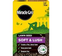 Miracle Gro Lawn Seed Soft And Lush 420G Fast Growing Grass Seed For New Lawns Built In Spreader Covers Up To 17M2