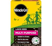 Miracle-Gro Multi Purpose Lawn Seed 17M2 For Fast Growing Hard Wearing Grass Ideal For New Lawns And Patching Bare Or Thin Areas