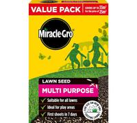 Miracle-Gro Multi Purpose Lawn Seed 33M² Value Pack Thick Lawn Seed For Overseeding, Patch Repair & New Grass Growth