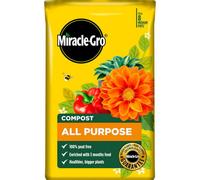 Miracle-Gro Peat Free Compost All Purpose 40L Nutrient Enriched With 3 Months Feed For Bigger Healthier Plants And Flowers