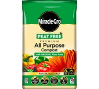 Miracle-Gro PEAT FREE Premium All Purpose Compost with Organic Plant Food, 40 Litres