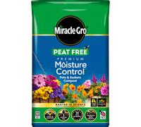 Miracle-Gro PEAT FREE Premium Moisture Control Compost, 40 Litres, Brown