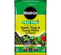 Miracle-Gro PEAT FREE Premium Seeds, Plugs & Young Plants Compost, 20 litre
