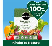 Miracle-Gro Performance Organics Granular Plant Food (Bee, Pet & Child Friendly) Fruit & Veg Plant Food, 1 kg, Grey