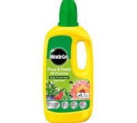 Miracle-Gro Pour & Feed All Purpose Ready to Use Liquid Plant Food 1L - Quick & Easy Liquid Fertilizer for Healthier, Stronger Plants, Ideal for Flowers, Vegetables, and Shrubs