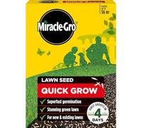 Miracle Gro Quick Grow Lawn Seed 1.6kg | Superfast Germination with First Shoots in 4 Days | Nutrient Coated Grass Seed for New Lawns & Bare Patches | Pet & Child Friendly | Treats 56m²