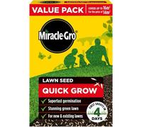 Miracle-Gro Quick Grow Lawn Seed 16M² Value Pack Fast Growing Grass Seed For Patch Repair, Thick New Lawn Growth & Reseeding