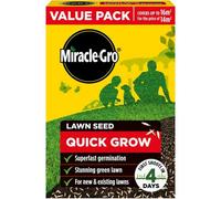 Miracle Gro Quick Grow Lawn Seed 480G Fast Germination Mix First Shoots In 4 Days For New Lawns And Over Seeding 16M2 Coverage