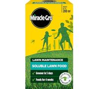 Miracle Gro Soluble Lawn Food 1kg | Greener Grass in 5 Days | High Nitrogen NPK 36-6-6 with Iron | Monthly Lawn Fertilizer | For Watering Can or Hose End Feeder | 1kg Carton Covers Up to 200m²