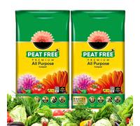 Miracle Grow All Purpose Compost - 2 x 10L Multi Purpose Peat Free Compost for Outdoor Plants, Indoor House Plants, Vegetables with Topline Card
