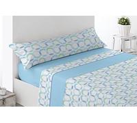 Miracle Home. Acari Pyrenees Thermal Sheet Set (3 Pieces), Adjustable Fitted Sheet, Flat Sheet and Pillowcase. Maximum Warmth, Premium Softness and Blue Fit, 90 x 200 cm Bed 90 cm
