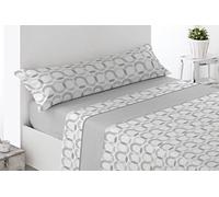 Miracle Home. Acari Pyrenees Thermal Sheet Set (3 Pieces), Adjustable Fitted Sheet, Flat Sheet and Pillow Case. Maximum Warmth, Premium Softness and Grey Fit, 135 x 200 cm Bed 135 cm