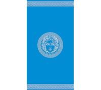 Miracle Home. Beach Towel Egyptian Cotton Athena Blue 80% Cotton, 20% Polyester. 90 x 165. 12009