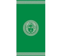 Miracle Home. Beach Towel Egyptian Cotton Athena Green 80% Cotton, 20% Polyester. 90 x 165. 12009