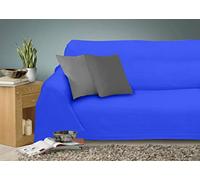 Miracle Home Caiman Multi-Purpose Quilt, 100% Cotton, Blue, 220 x 260 cm