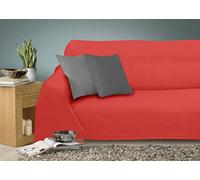 Miracle Home Caiman Multi-Purpose Quilt, 100% Cotton, Bordeaux, 220 x 260 cm