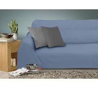 Miracle Home Caiman Multi-Purpose Quilt, 100% Cotton, Grey, 220 x 260 cm