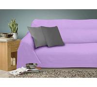 Miracle Home Caiman Multi-Purpose Quilt, 100% Cotton, Mauve, 220 x 260 cm