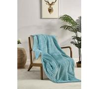 Miracle Home. Fleece Blanket Reversible Microfiber Veleta Flannel and Sherpa 240GSM-180GSM, 120GSM Filling, Soft, Warm and Lightweight, Machine Washable, 130 X 160, Green