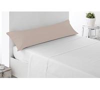 Miracle Home. Pillowcase 100% Brushed Microfibre, Open on Both Sides, Anti-Peeling, 110 x 45 cm, 90 cm Bed, Beige