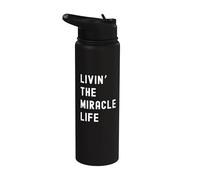 Miracle Living The Miracle Life Name Stainless Steel Insulated Water Bottle