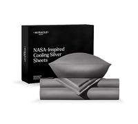 Miracle Made Extra Luxe Soft Cooling Bed Sheet Set, 4-Piece Silver-Infused Cotton Fabric - Lightweight, Hypoallergenic Bedding for Hot Sleepers, Full Size, Stone