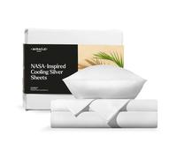 Miracle Made Luxe Cooling Bed Sheets - White, Full - 4 Piece - 300-Thread-Count - Clean & Cool Silver Infused Bed Sheets for Sensitive Skin - Ultra-Breathable Bedding