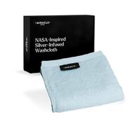 Miracle Made Soft Face Towel, Long-Staple Silver-Treated Cotton Fabric - Fade Resistant, Highly Absorbent, Quick-Drying Wash Cloth, Sky Blue
