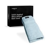 Miracle Made Soft Hand Towel, Long-Staple Silver-Treated Cotton Fabric - Fade Resistant, Highly Absorbent, Quick-Drying Cloth, Sky Blue