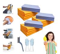 Miracle Shammy, Multi-purpose Miracle Shammy Cloth, Ultra-Absorbent Miracle Cleaning Shammy, Reusable Washable Non-woven Shammy Cloth, For Cars,Car Windows, Floor Drying, Kitchen Cleaning (3Set)