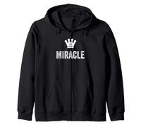 Miracle the Queen/Crown & Name for Women Called Miracle Zip Hoodie