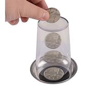 Miracle Through Coin Magic Series Coin Coaster, Through Magic, Close-Up Magic Tool, Magic Tool