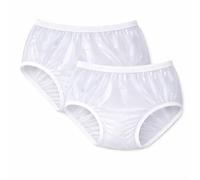 Miracle Works Supreme Unisex Adult Protective Clear Vinyl Reusable Incontinence Briefs Pk of 2 Washable Durable Transparent Vinyl Elasticated Stretchable Waist and Legs for a Snug Fit Leak Proof (M)
