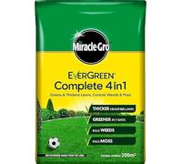 MiracleGro Complete 4 in 1 Lawn Treatment - Moss Killer, Weed & Feed, Lawn Fertilizer, NPK 14-0-5 - Available in 80m², 200m², 360m², 400m² Sizes (200m²)