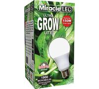 MiracleLED Commercial Hydroponic Ultra Grow Lite - Replaces up to 150W - Daylight White Full Spectrum LED Indoor Plant Growing Light Bulb for DIY Horticulture & Indoor Gardening (605188)