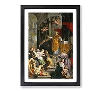 Miracles by Peter Paul Rubens Framed Print | A2 Black Framed Wall Art | Ready to Hang | Modern Nature Picture | Living Room Bedroom Lounge Office