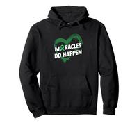 Miracles Do Happen - Organ Donor Ribbon Pullover Hoodie