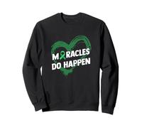 Miracles Do Happen - Organ Donor Ribbon Sweatshirt