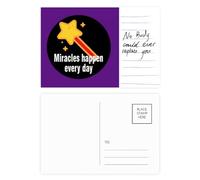 Miracles Happen Every Day Postcard Card Important Person Anniversary