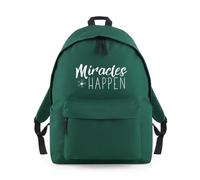 Miracles Happen Hope Faith Backpack Rucksack 18L Bag - 42 x 31 x 21cm