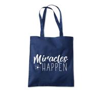 Miracles Happen Hope Faith Tote Shopping Bag 10 Litres Capacity 42 x 38cm