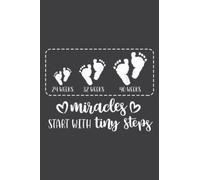 Miracles T With Tiny Steps Baby Feet Nurse Gift: Undated Daily Planner: Set Goals, Plans, And Schedules Monthly, Weekly, And Daily (6" x 9" ), 100 Pages