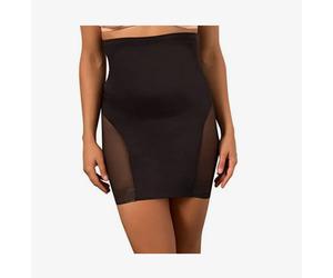 Miraclesuit Black Extra Firm Control High Waist Slip 10 Small with fitted briefs
