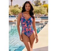 Miraclesuit Decoupage Captivate Underwired Extra Firm Tummy Control Scoop Back Swimsuit Multi