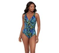 Miraclesuit Gasparilla Oceanus Swimsuit - Black/Blue/Green - UK Size 16