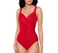Miraclesuit Women's DD-Cup Swimwear Sanibel Tummy Control Underwire Bra One Piece Swimsuit