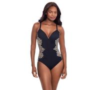 Miraclesuit Women's Swimwear Cappadocia Temptation Underwire Bra One Piece Swimsuit, Black/Multi, 10