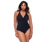 Miraclesuit Women's Swimwear Rock Solid Wrapsody Halter Tummy Control One Piece Swimsuit