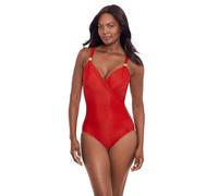 Miraclesuit Women's Swimwear Siren Tummy Control Underwire Bra One Piece Swimsuit, Cayenne, 12